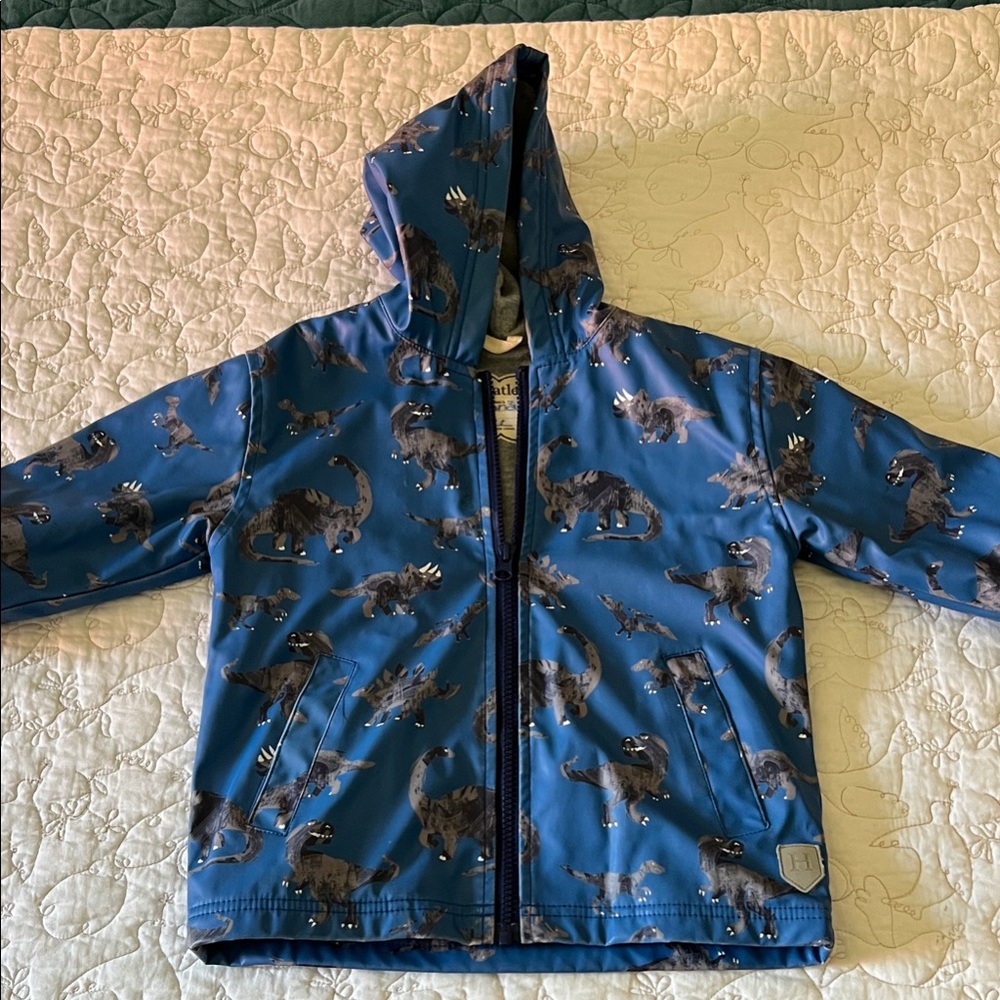 Hatley kids size 3 Blue Dinosaur Jacket